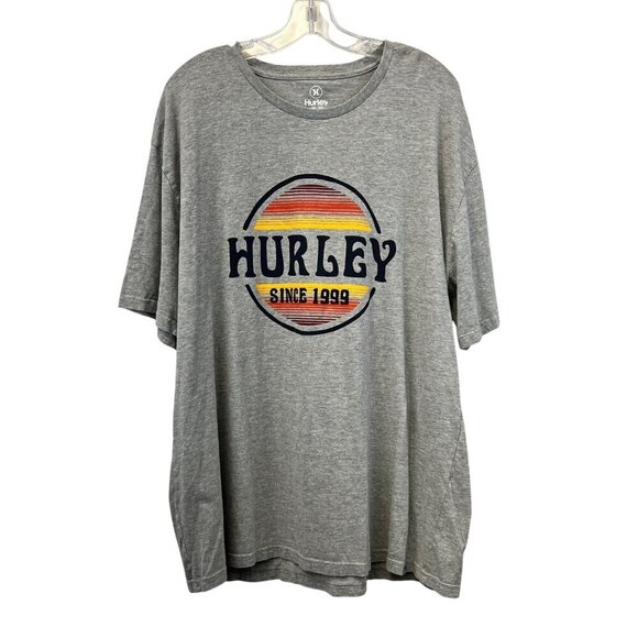Hurley Men’s Short Sleeve Graphic T-Shirt Gray/Multi Size XL - Picture 1 of 8